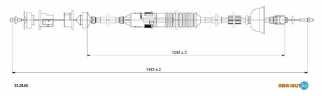 Трос зчеплення ADRIAUTO 350166