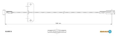 Трос стоянкового гальма ADRIAUTO 4102072 Купити в Україні