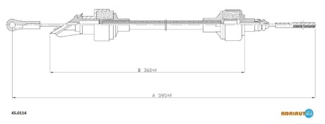 Трос зчеплення ADRIAUTO 450114