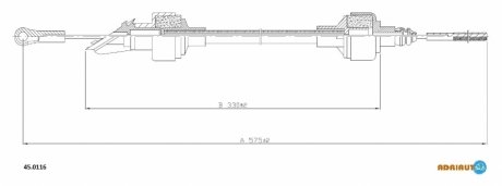 Трос зчеплення ADRIAUTO 450116 (фото 1)