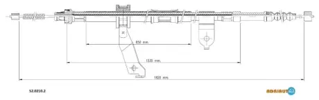 Трос стоянкового гальма ADRIAUTO 5202102 Купити в Україні
