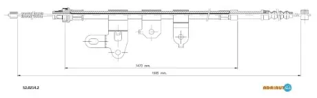 Трос стоянкового гальма ADRIAUTO 5202142 Купити в Україні