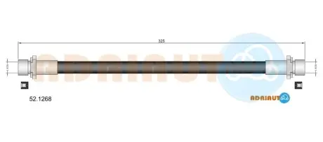 Фото TOYOTA шланг гальм. задн. RAV 4 IІ 00- ADRIAUTO (521268) зображення 1