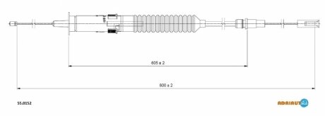 Трос зчеплення ADRIAUTO 550152 (фото 1)