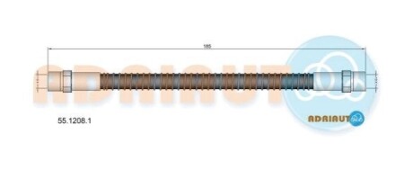 VW гальм.шланг задн.T4 90- ADRIAUTO 55.1208.1