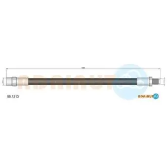 Фото VW шланг гальмівний передній/задній Golf -91 GTi 2,0i 92-, Jetta -92, Passa ADRIAUTO (55.1213) зображення 1