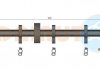 ADRIAUTO VW шланг гальмівний передній лів.T4 97- (16&quot; диск) 55.1242