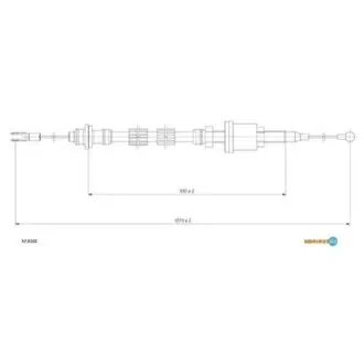 Тросовий привод, привод зчеплення ADRIAUTO 57.0102