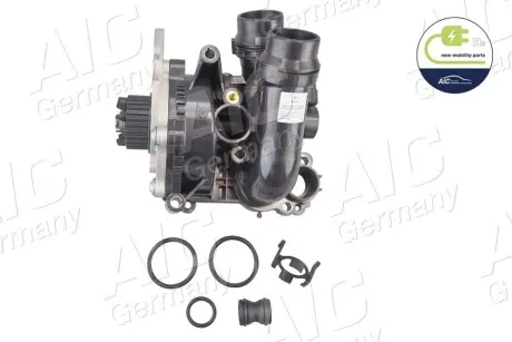 Помпа води Audi A3-A8/Skoda Octavia 1.8TSI/2.0RS/VW Golf V/VI 2.0TSI 06- (+термостат, датчик t) AIC 58828 Купити в Україні