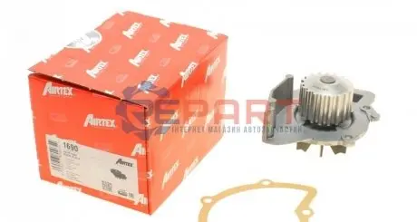 Помпа води Citroen C4-C8/Jumpy 2.0-2.2HDi/Fiat Scudo 2.0D/Ford Focus 2.0TDCI 01- (19z) AIRTEX 1690 Купити в Україні