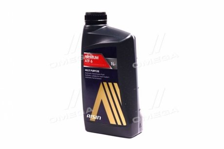 Трансмиссионное масло Premium ATF 6 синтетическое 1 л AISIN ATF-92001