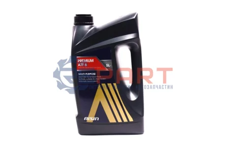 Масло трансмиссии. ATF6 DEXRON-III ATF3 (Канистра 5л) AISIN ATF-92005
