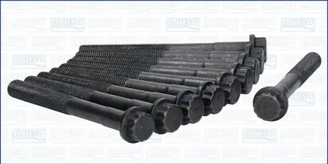 Комплект болтів ГБЦ CITROEN XSARA TOYOTA 4 RUNNER V, FORTUNER, GT 86, HIACE IV, HIACE V, HILUX VI, LAND CRUISER 90, LAND CRUISER PRADO, PREVIA I, TACOMA 2.0/2.4/2.7 08.89 AJUSA 81013400 Купити в Україні