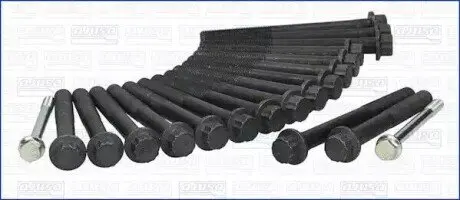 Комплект болтів ГБЦ MITSUBISHI DELICA / SPACE GEAR, L200, PAJERO II, PAJERO SPORT I, CANTER VI (FE5, FE6, FB5, FB6) CATERPILLAR 300 2.8D AJUSA 81016500 Купити в Україні