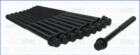 Комплект болтів ГБЦ CHEVROLET CAPTIVA, CRUZE, EPICA, LACETTI, NUBIRA HYUNDAI ELANTRA III, GRANDEUR, HIGHWAY, I30, SANTA FÉ I, SANTA FÉ II, SONATA V, TRAJET, TUCSON KIA CARENS I 2.0D/2.2D 03.01 AJUSA 81030200 Купити в Україні