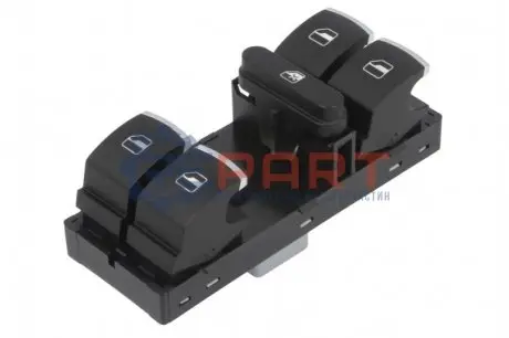 Кнопка піднімання вікна передн Лів VW AMAROK, CC B7, GOLF PLUS V, GOLF VI, JETTA IV, PASSAT ALLTRACK B7, PASSAT B7, TIGUAN, TOURAN 1.2-3.6 01.05 AKKUSSAN K01W052AKN
