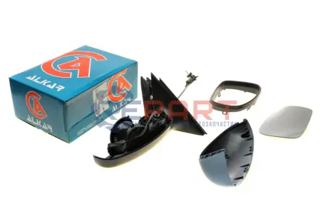 Скло дзеркала Skoda Roomster/Fabia 06-15 (R) ALKAR 6138559