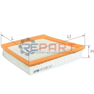 Фільтр повітряний Land Rover Range Rover Velar 3.0D/5.0 17- (R) ALPHA FILTER AF1591 Купити в Україні