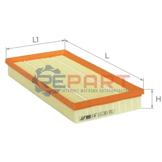 Фільтр повітряний Dodge Dakota/ Durango/ Jeep Cherokee 2.5-5.9 80-11 ALPHA FILTER AF1638 Купити в Україні