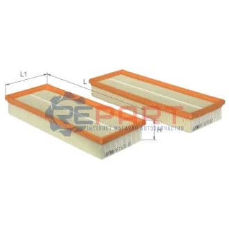Фільтр повітряний MB (W220) 3.2CDI (к-кт 2шт) ALPHA FILTER AF1678-2 Купить в Украине