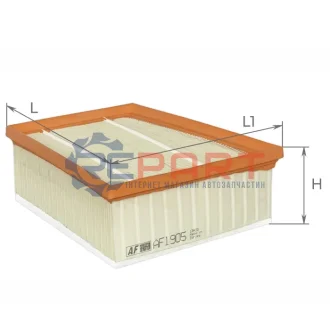 Фільтр повітряний Renault Scenic IV/Megane IV 1.5dCi 15 ALPHA FILTER AF1905 Купити в Україні
