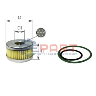 ALPHA Фільтр редуктора ГБО TOMASETTO ALPHA FILTER AF430GREEN