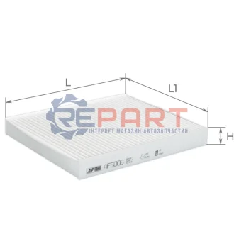 Фільтр салону Skoda Fabia/Roomster/VW Polo 99-10 (вугільний) ALPHA FILTER AF5006 Купити в Україні