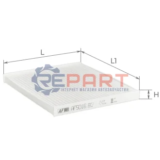 Фільтр салону Toyota Corolla 00-07 ALPHA FILTER AF5016 Купити в Україні