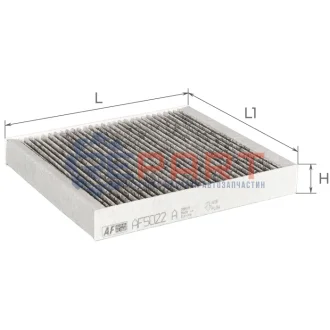Фільтр салону Nissan X-trail 01-/ Murano 03-/ Infiniti EX 08-/ FX 03 ALPHA FILTER AF5022A Купити в Україні