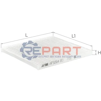 Фільтр салону Hyundai Accent/Solaris 1.4/1.6 10-/Kia Rio III 11 ALPHA FILTER AF5064 Купити в Україні