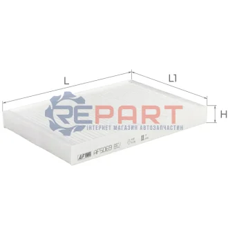 ALPHA VOLVO фільтр салону S60,S80,V60,V70,CX60,CX70,Landrover Freelander 06 ALPHA FILTER AF5069 Купити в Україні
