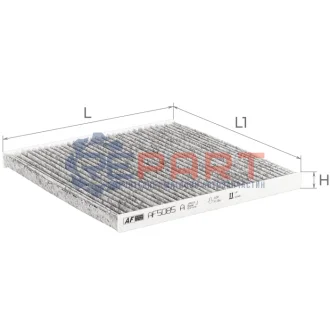 Фільтр салону Toyota Land Cruiser/Yaris 99 ALPHA FILTER AF5085A Купити в Україні