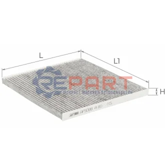 ALPHA NISSAN фільтр салону (вугілля) Murano 10-,Teana 08 ALPHA FILTER AF5088A Купити в Україні