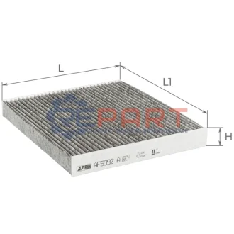 Фільтр салону Hyundai Santa Fe 2.2-3.3 05-12/Azera 3.3 V6 24V 05- KIA Optima 1.7-2.7 01-15 ALPHA FILTER AF5092A Купити в Україні