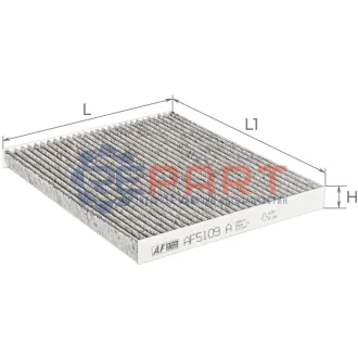 Фільтр салону Hyundai Accent III 05-10/i30 11-/Kia Ceed 12 ALPHA FILTER AF5109A Купити в Україні