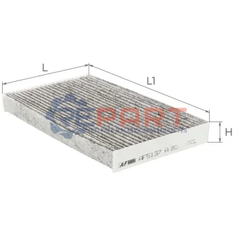 Фільтр салону Renault Megane III 08 ALPHA FILTER AF5137A Купити в Україні