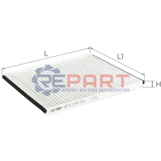 Фильтр салона CHEVROLET EUROPE (GM) AVEO ALPHA FILTER AF5143 Купити в Україні