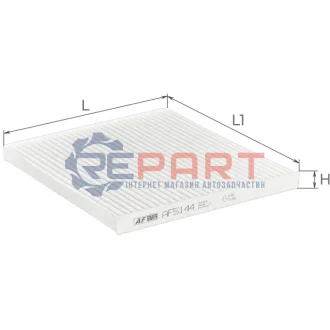 ALPHA VOLVO фільтр салону S40/V40 95 ALPHA FILTER AF5144 Купити в Україні