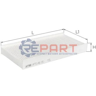 Фільтр салону Citroen C5/C6/Peugeot 407 04 ALPHA FILTER AF5146 Купити в Україні