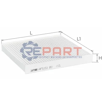ALPHA HONDA фільтр салону Civic 94-Rover 416 -96 ALPHA FILTER AF5151 Купити в Україні