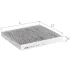 Фото ALPHA HONDA фильтр салона (уголь) Civic 94-Rover 416 -96 ALPHA FILTER (AF5151A) изображение 1