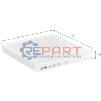 ALPHA Фільтр салону Panda,500,Lancia,Cgrysler ALPHA FILTER AF5152 Купити в Україні