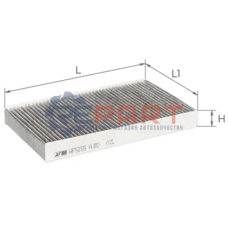 ALPHA FIAT фильтр салона (уголь) Brava,Bravo,Marea Alfa Romeo 156 ALPHA FILTER AF5155A Купить в Украине