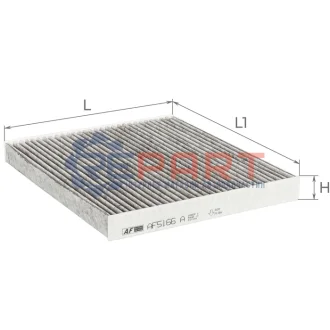 ALPHA OPEL фільтр салону (вугілля) Meriva 03 ALPHA FILTER AF5166A Купити в Україні