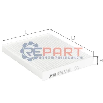ALPHA NISSAN фільтр салону Pixo,Suzuki Alto 09 ALPHA FILTER AF5177 Купити в Україні