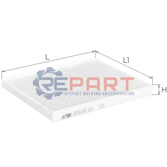 ALPHA HYUNDAI фільтр салону ix20,Kia Venga 10 ALPHA FILTER AF5181 Купити в Україні
