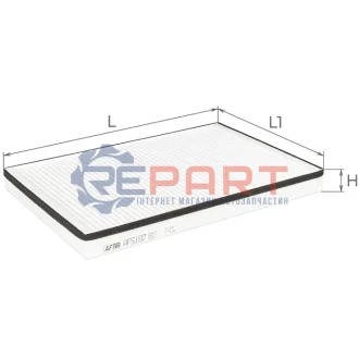 ALPHA DB фільтр салону W168 A-klasse 97-04, Vaneo 02 ALPHA FILTER AF5187 Купити в Україні