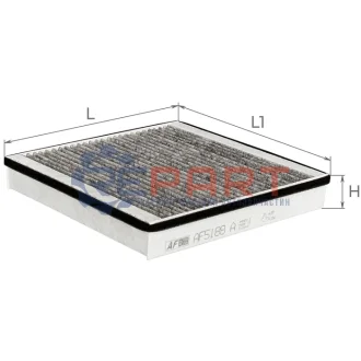 ALPHA DB Фільтр салону (вугіл) Smart 98 ALPHA FILTER AF5188A Купити в Україні