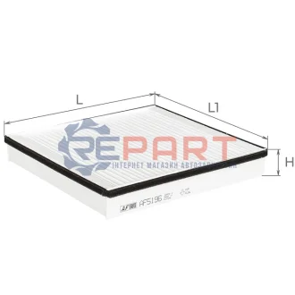Фільтр салону MB ML-class (W163) 98-05 (вугільний) ALPHA FILTER AF5196 Купити в Україні
