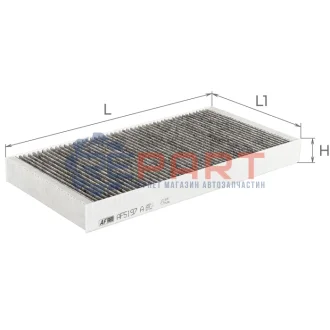 ALPHA DB фильтр салона (уголь) R172 SLK/SLC ALPHA FILTER AF5197A Купить в Украине